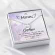 Mom Remembrance Necklace Goodbyes are not forever