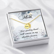 Mom Remembrance Necklace your guiding hand will remain on my shoulder forever