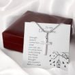 Cross Necklace for Daughter: Strength