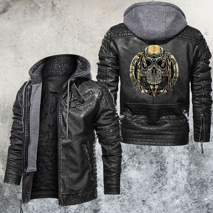 Hollow Victory Motorcycle Club Leather Jacket