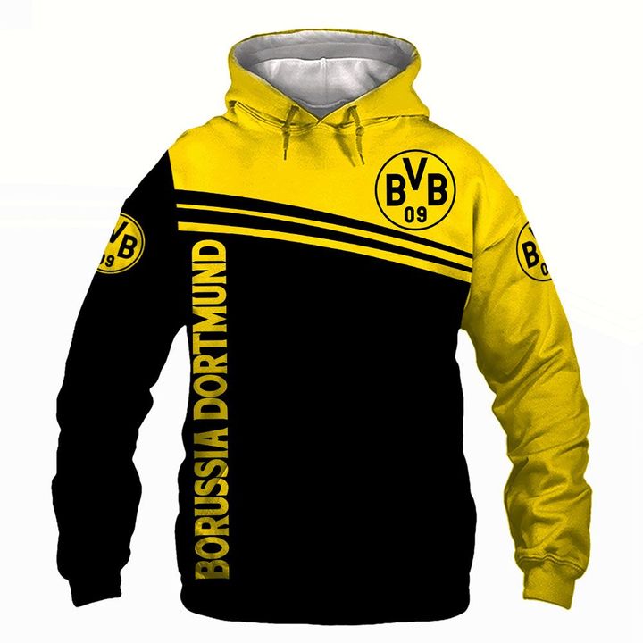 Borussia Dortmund Full Printing Hoodie, Zip Hoodie, Down Jacket, Polo, Sweatshirt, T-Shirt