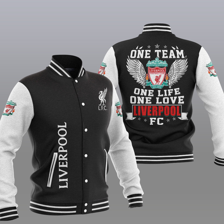 Liverpool One Team-One Life-One Love Baseball Jacket PTDA4573
