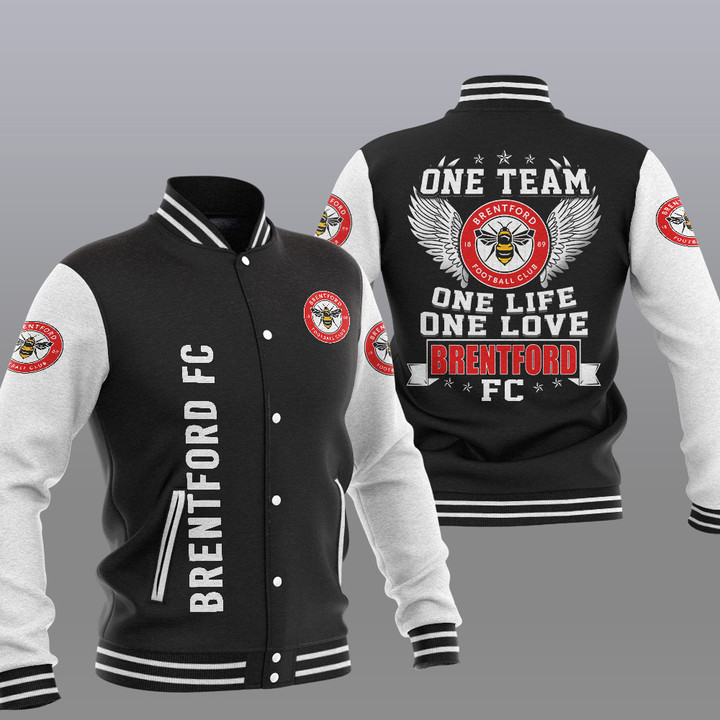 Brenford One Team-One Life-One Love Baseball Jacket PTDA4584
