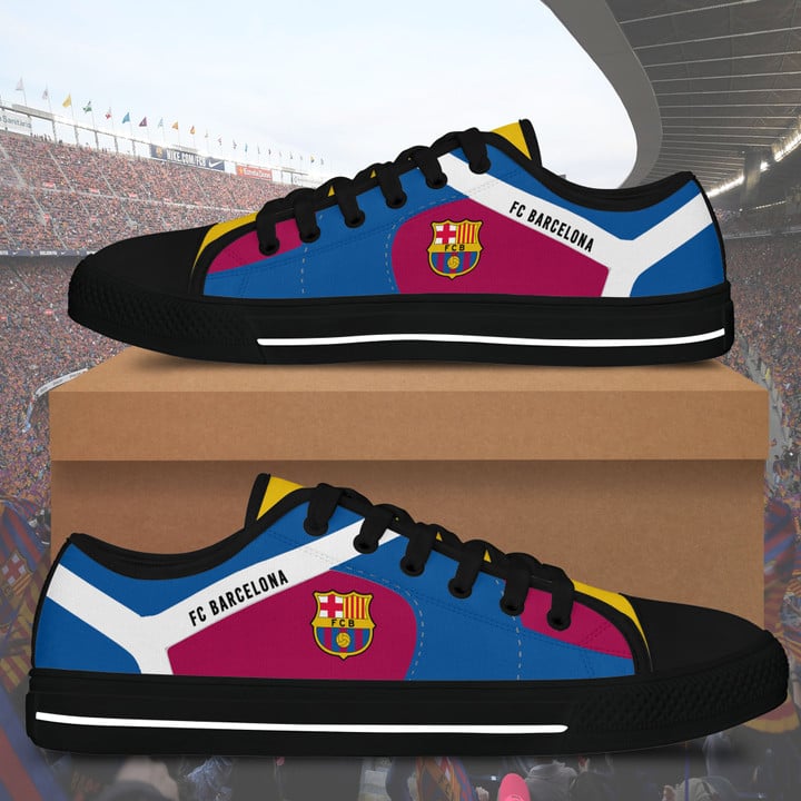 FC Barcelona Black White low top shoes for Fans SWIN0047