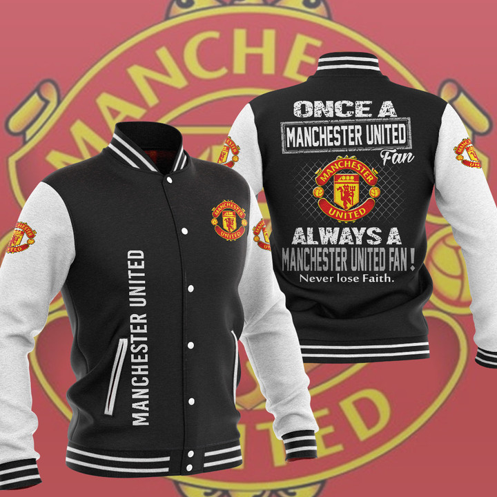 Manchester United Fan Baseball Jacket PTDA4626