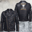 Yes, I'm A Ironworker Skull Motorcycle Leather Jacket