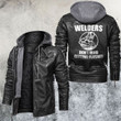 Welder Don't Mind Getting Flashed Motorcycle Leather Jacket