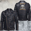 Yes, I'm A Drywaller Skull Motorcycle Leather Jacket