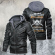 Yes, I'm A Drywaller Skull Motorcycle Leather Jacket