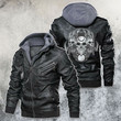 Tri-skull Monster Leather Jacket