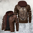 Night Owl Motorcycle Club Leather Jacket