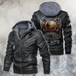 Skull Leather Jacket Biker