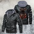 Hell Army Skull Motorcycle Leather Jacket