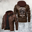Skull Motocross Leather Jacket