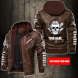 Personalized Name I Am Barber Leather Jacket