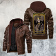 The King Of Rings Tarot Card Leather Jacket