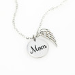 Mom Remembrance Necklace half of my heart lives in heaven