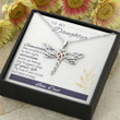 Dragonfly Necklace for Daughter: Tip toe if you must, but take a step