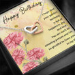 Interlocking Hearts Necklace Birthday Gift Happiness Joy Love