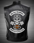 PTDA4261 H-D Skull Vest Leather Jacket