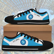 S.S.C. Napoli Black White low top shoes for Fans SWIN0097