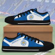 Leicester City FC Black White low top shoes for Fans SWIN0254