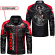 Yamaha Skull Custom Name Contrast Leather Jacket PTDA5075