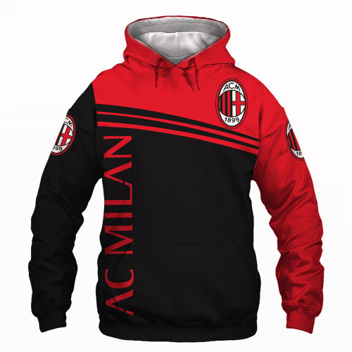 AC Milan Full Printing Hoodie, Zip Hoodie, Down Jacket, Polo, Sweatshirt, T-Shirt