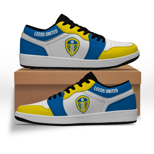 Leeds United Black White JD Sneakers Shoes SWIN0195