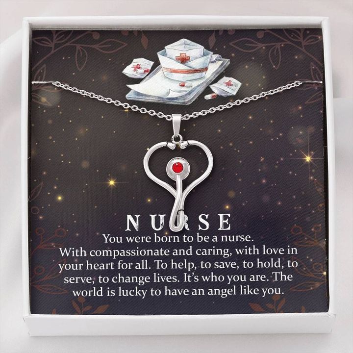 Stethoscope Necklace Nurse compassionate and caring ...