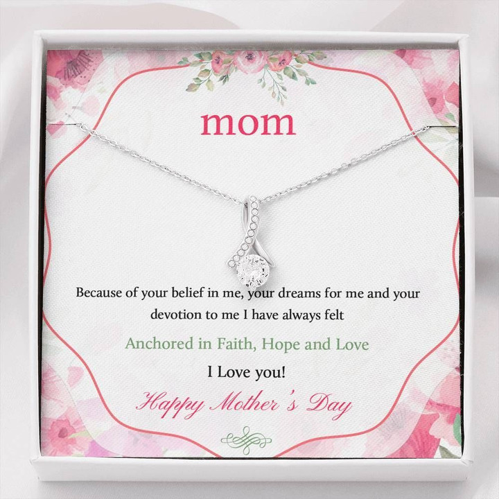 Alluring Beauty Necklace Mom Anchored in faith, hope, love