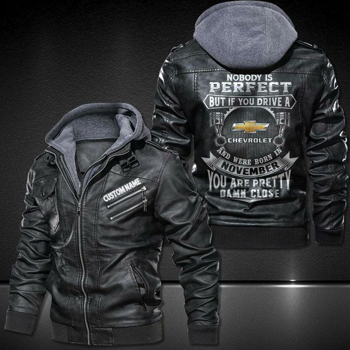 No body is perfect Chevy Leather Jacket 11