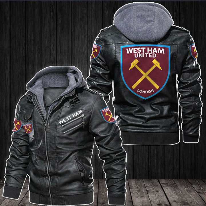 West Ham United Leather Jacket Full PTDA4481