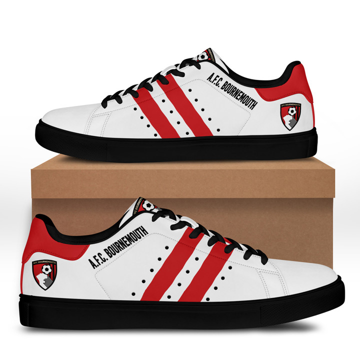 Gift for A.F.C. Bournemouth fans - Pesonalized Skate shoes