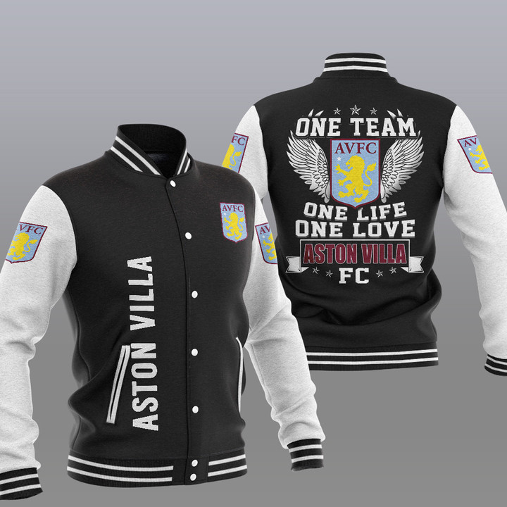 Aston Villa One Team-One Life-One Love Baseball Jacket PTDA4583