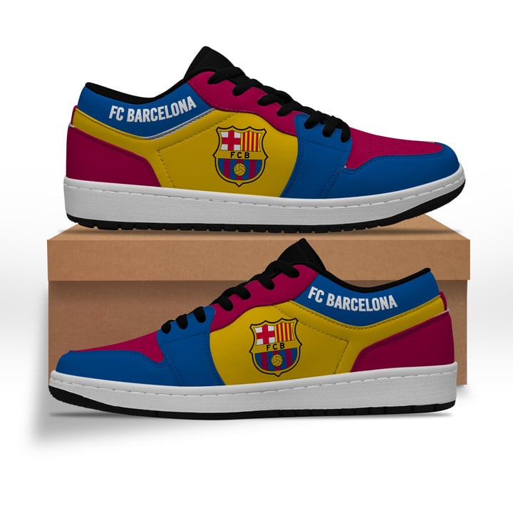 FC Barcelona Black White JD Sneakers Shoes SWIN0192