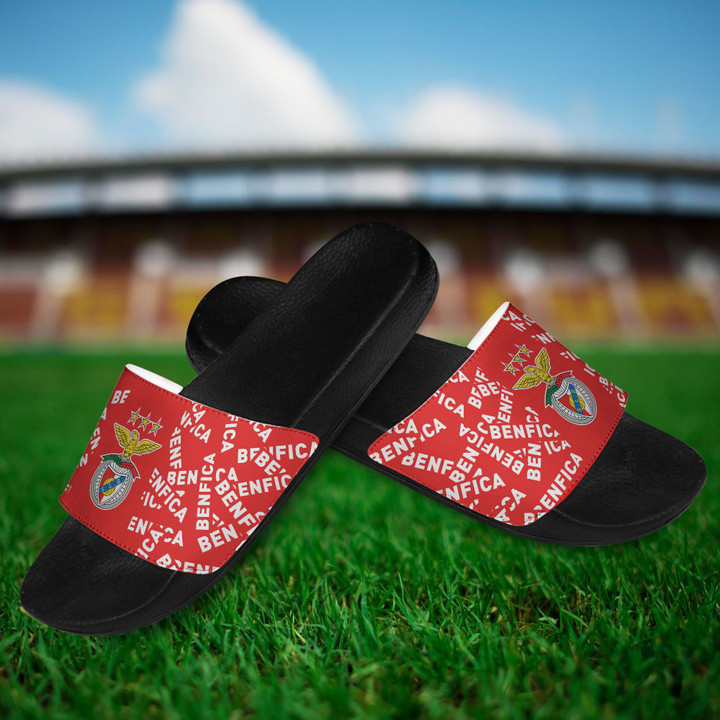 SL Benfica Fans Black Slide Sandals SWIN0289