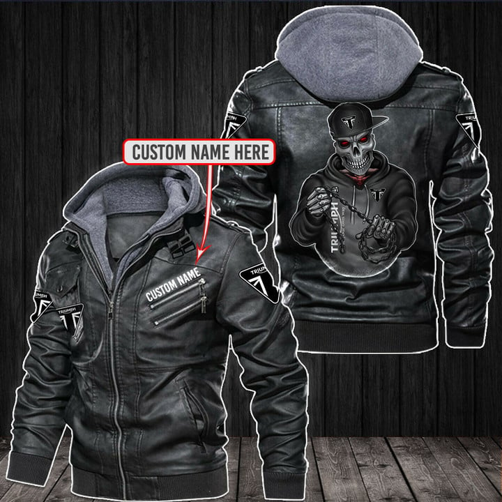 Triunph Skull Leather Jacket PTDAE0021