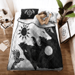 Viking Quilt Bedding Set - Yin Yang Wolf and Raven