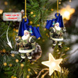 U.S Air Force Santa Christmas Ornament | Custom Shaped Ornament | Custom Name