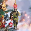 Firefighter Christmas Ornament | Custom Shaped Ornament New V3