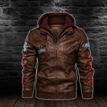 HOODED LEATHER JACKET LIMITED EDITION-50028TP1
