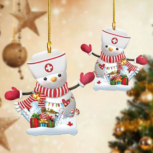 NURSE Christmas Ornament | Custom Shaped Ornament V5