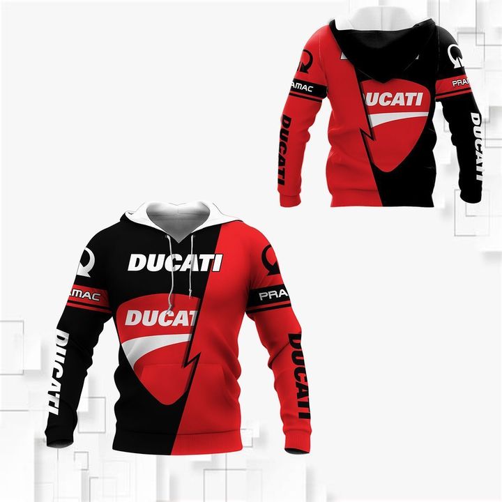 3D ALL OVER PRINTED DUCATI SHIRTS VER2 (RED)