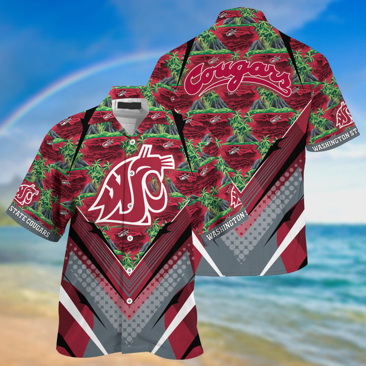 Washington State Cougars NCAA1-Summer Hawaii Shirt And Shorts For Sports Fans This Season NA33293 -TP