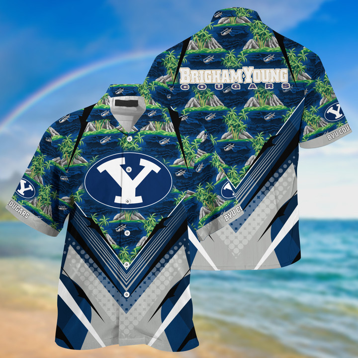 BYU Cougars NCAA3-Summer Hawaii Shirt And Shorts For Sports Fans This Season NA33293 -TP