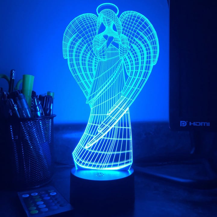 Guardian Angel - 3D Optical Illusion Lamp