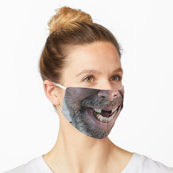 Unisex Funny Face Missing Teeth Redneck Hillbilly Smile Mask-Reusable