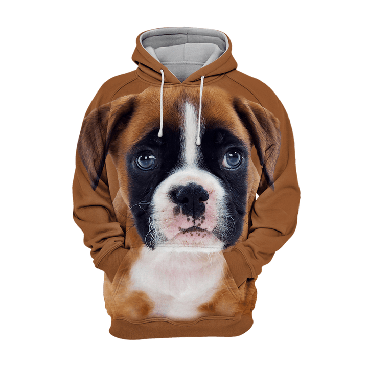Unisex 3D Graphic Hoodies Animals Dogs Boxer Puppy Beautiful