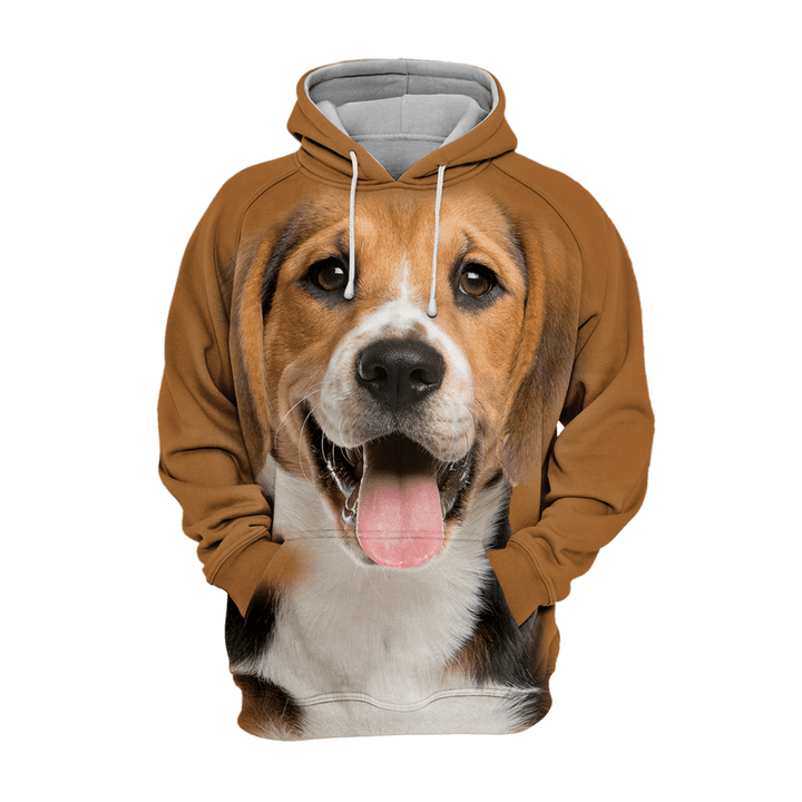 Unisex 3D Graphic Hoodies Animals Dogs Beagle Happy